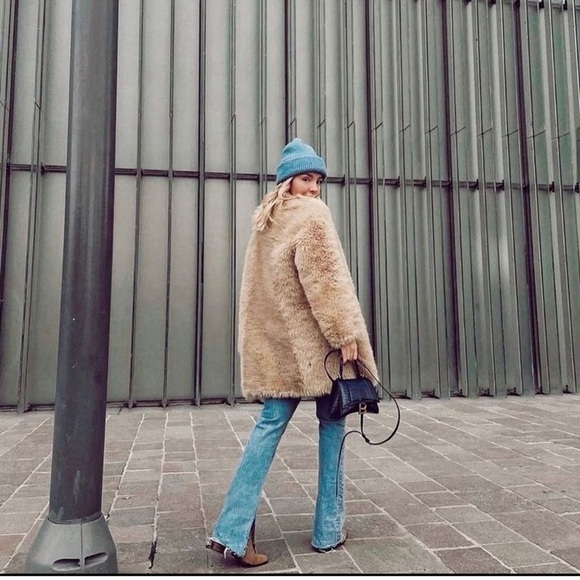 Mango Fur Effect Coat - Picture 6 of 13